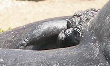 Reclining satyr's penis