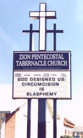 Church sign: 