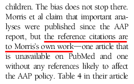 Jenkins: ''The reference citations are to Morris's own work''